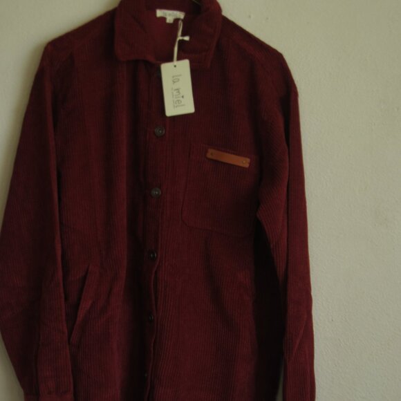 Oversized Corduroy Button Down Shacket in Brick from LA MIEL New-Lightwe… - Picture 1 of 8